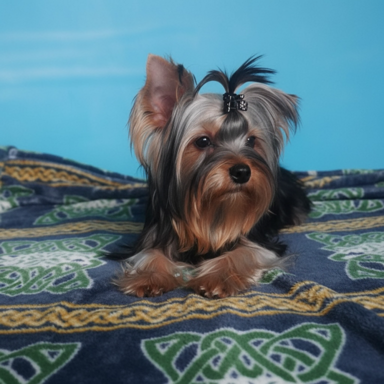 Yorkshire Terrier female posing.